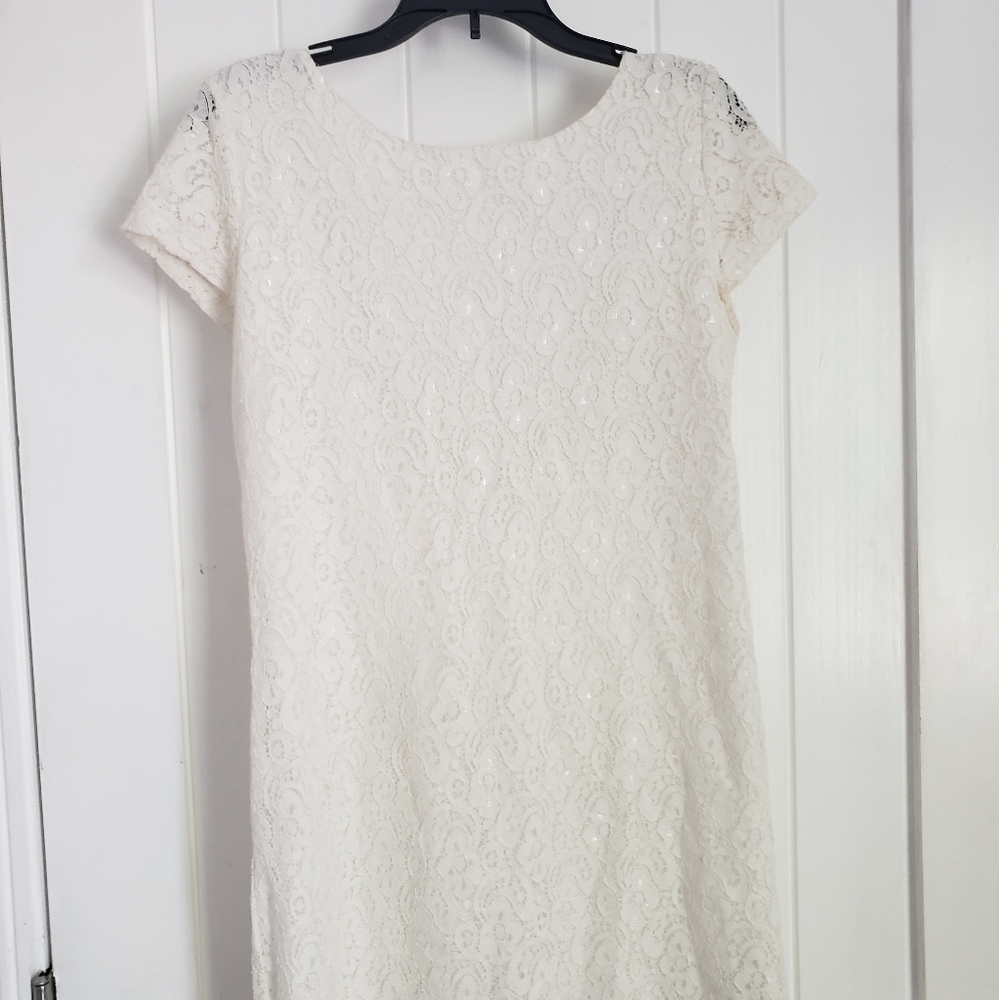 White summer dress, homecoming dress